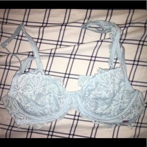 PINK unlined underwire lace bra